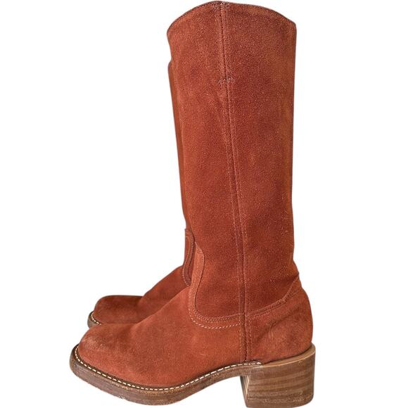 Frye Vintage Brown Suede Campus Boots Size 6.5 - Picture 12 of 12